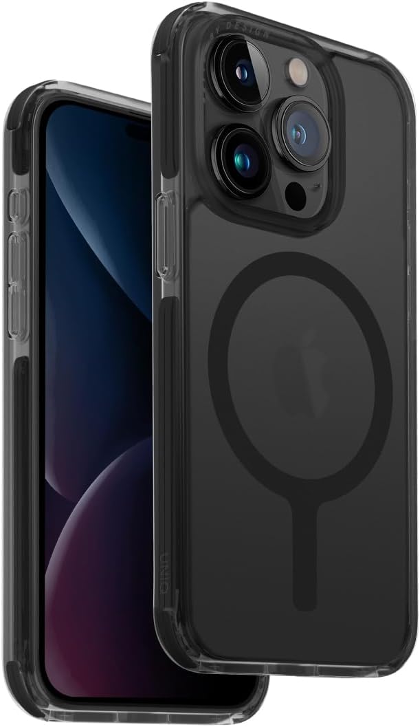 Uniq iPhone 15 Pro Combat Cover With MagSafe | Smoke Uniq iPhone 15 Pro Combat Cover With MagSafe | Smoke